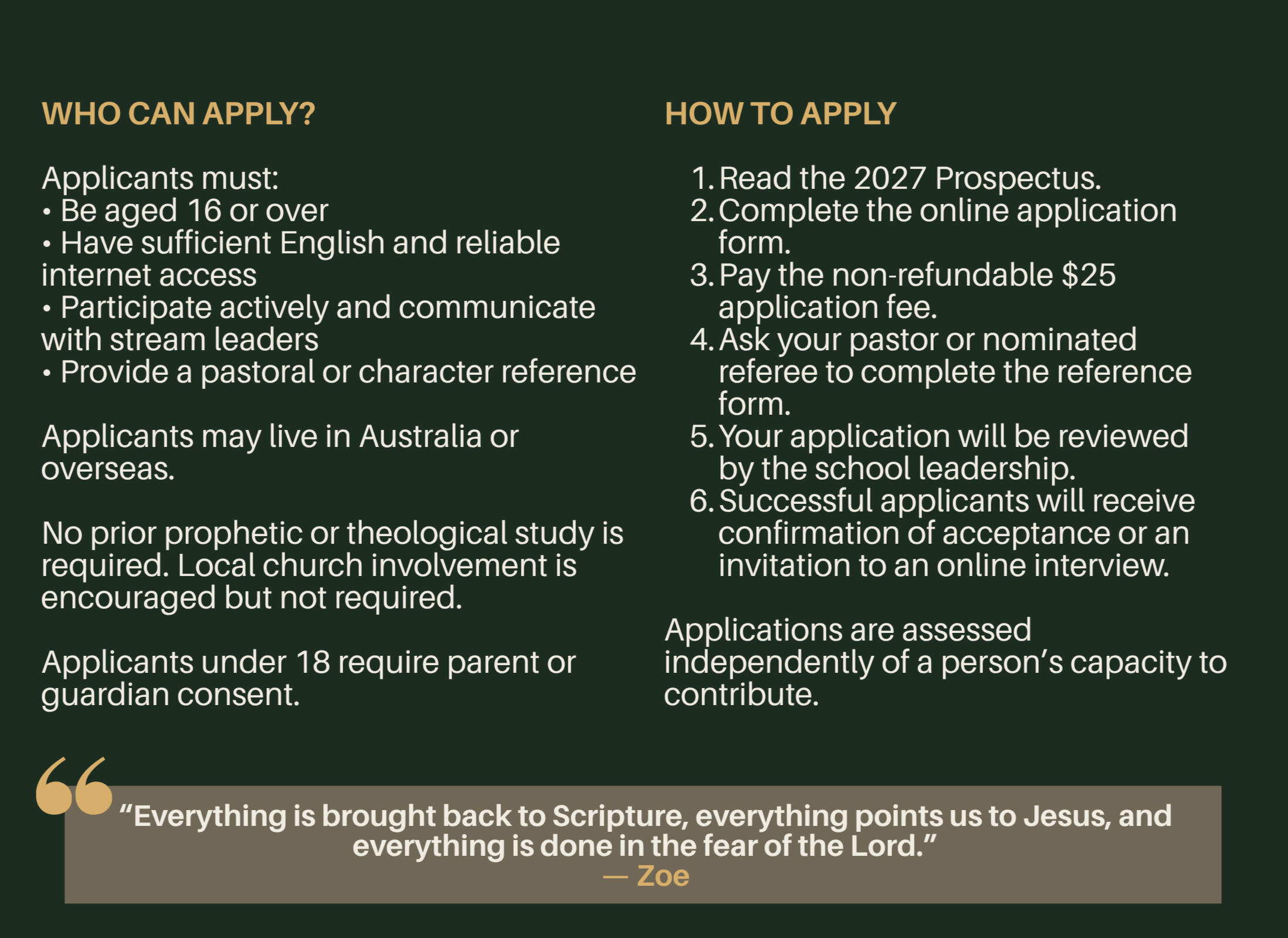 How to Apply